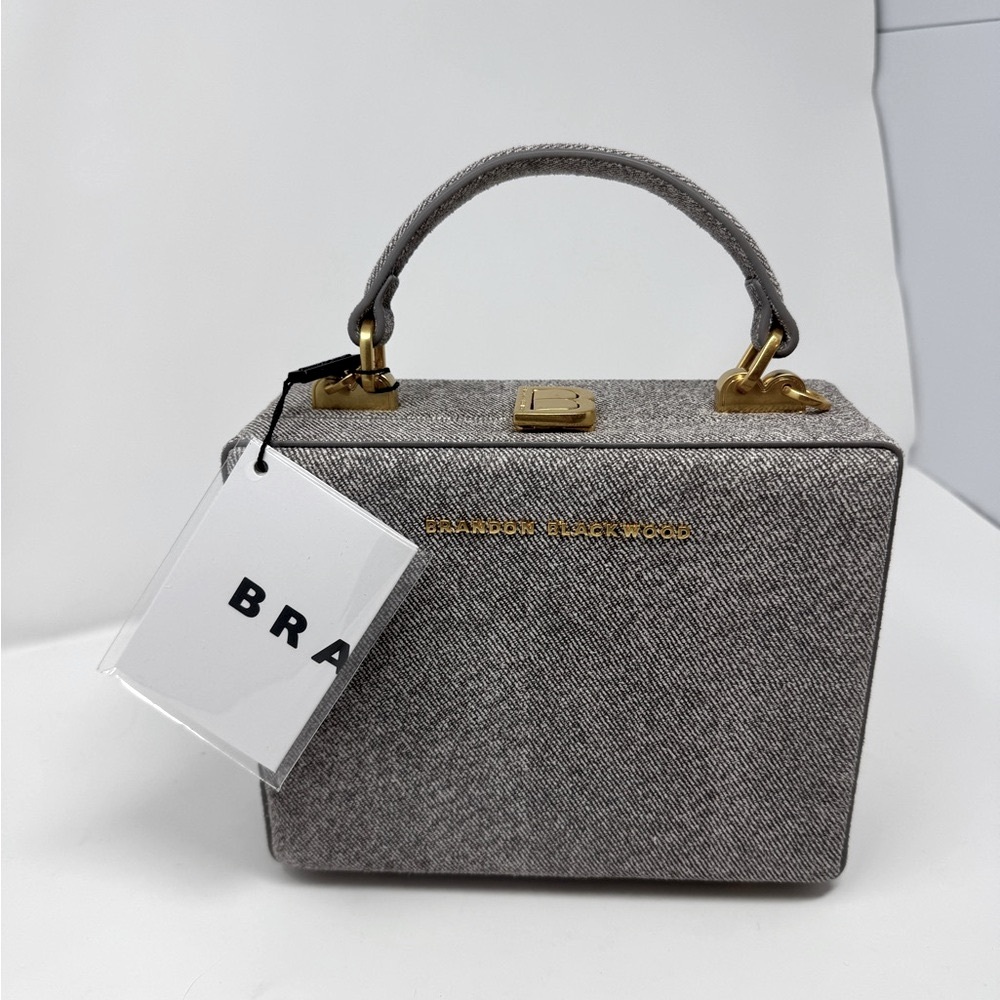 Brandon Blackwood Grey Box Bag – New with Tags